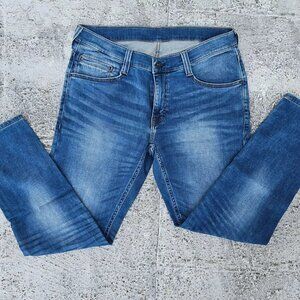 Mustang Men Jeans Blue Denim Relaxed Straight Jeans Size 36 X 30 inches